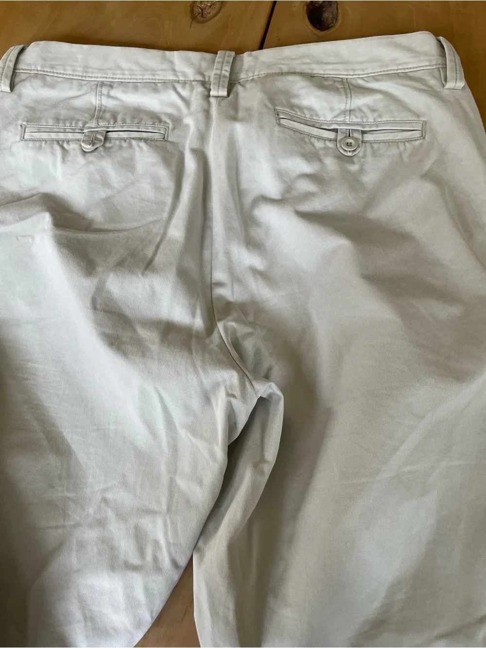 GAP Men's Cream Straight-Leg Chinos